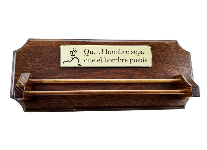 Medallero que el hombre sepa 20x70 cm