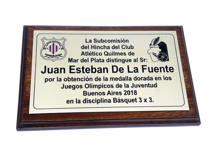 Placa Club Quilmes 19x29