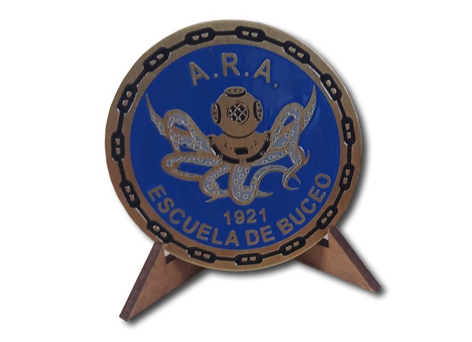 Moneda Escuela de Buceo 7 cm