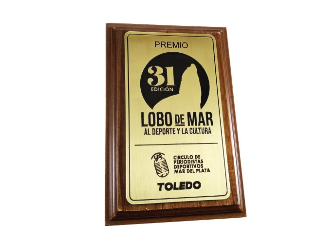 Placa Premio Lobo de Mar 13x20