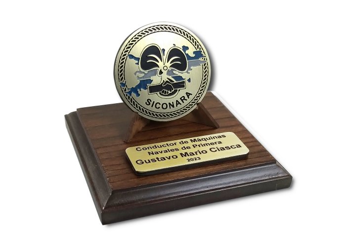 Moneda Siconara 7 cm base 13x13 cm