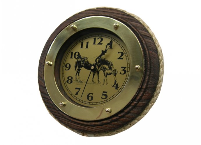 Art. 1051 Reloj aro de madera mediano