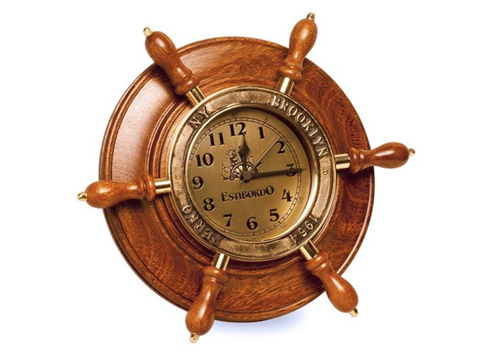 Art. 185 Reloj timón de bronce grande
