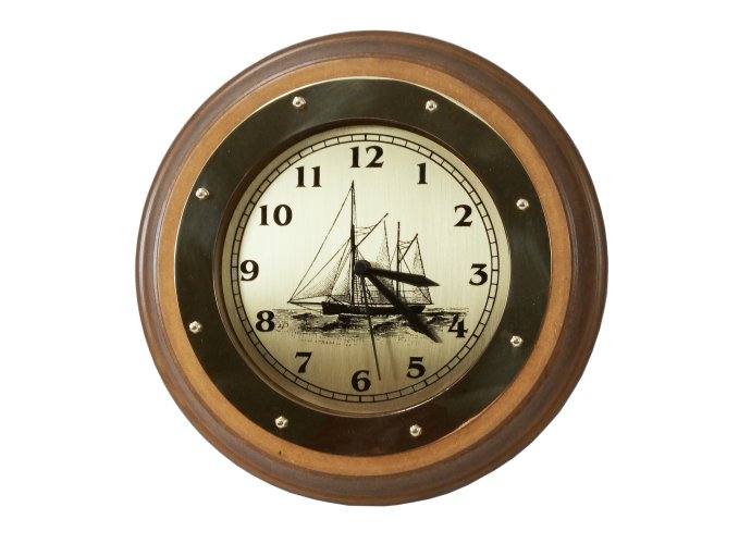 Art. 194 Reloj aro de madera mediano