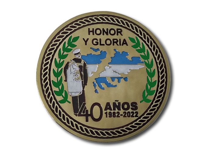 Moneda Honor y Gloria 7 cm