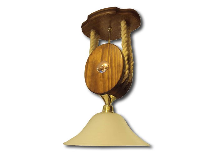 Art 3049 Colgante pasteca grande alt 65 cm