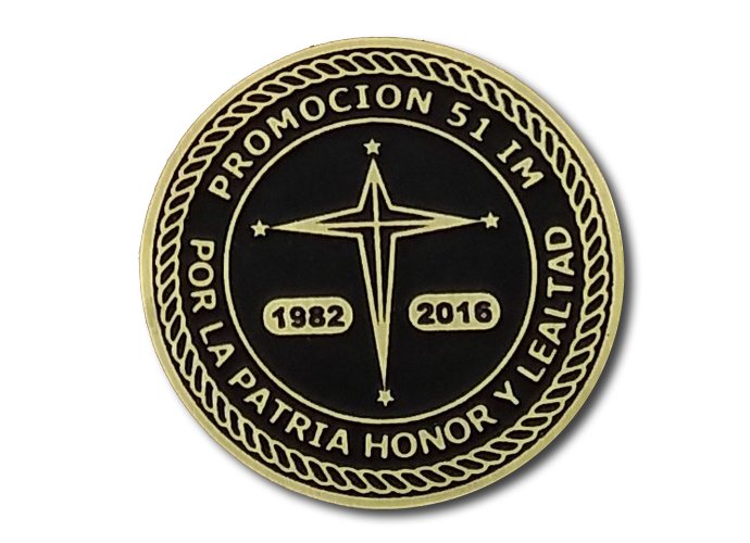 Moneda Promoción 51 I.M. 7 cm