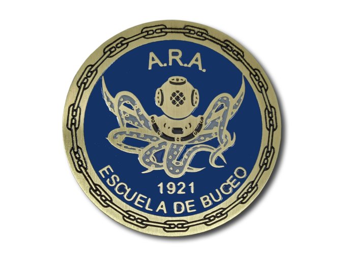 Moneda Escuela de Buceo 7 cm