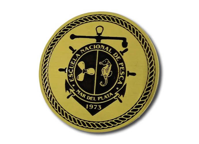 Moneda Escuela de Pesca 7 cm