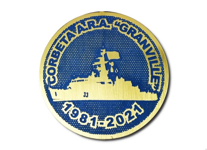 Moneda Corbeta Granville 7 cm