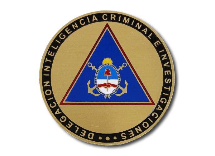 Moneda Delegación Inteligencia Criminal 7 cm