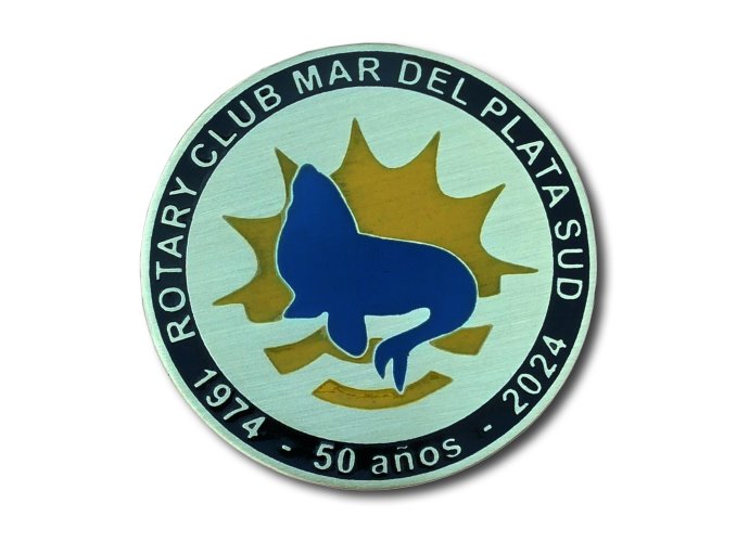 Moneda Rotary Club Mar del Plata Sur 7 cm