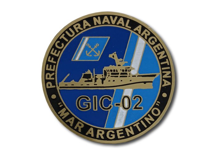 Moneda Prefectura Mar Argentino 7 cm