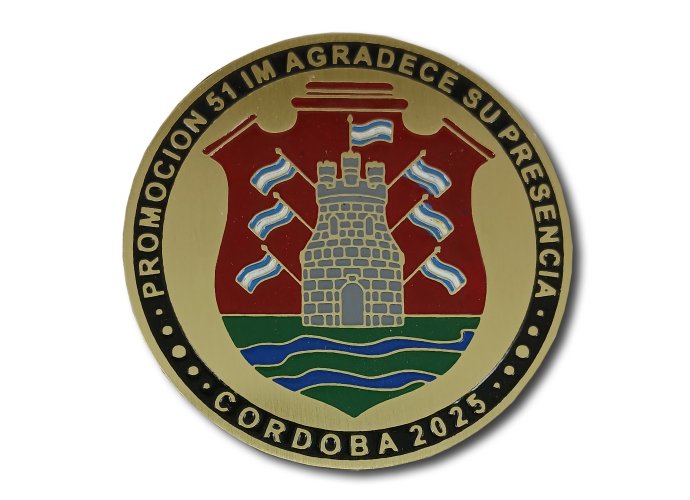Moneda Encuentro Promoción 51 I.M. 7 cm