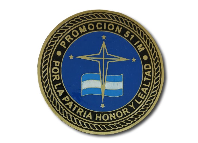 Moneda Promoción 51 I.M. 7 cm