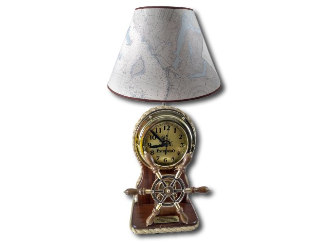 43 Lampara timonera con reloj Prefectura ENSS 70 cm