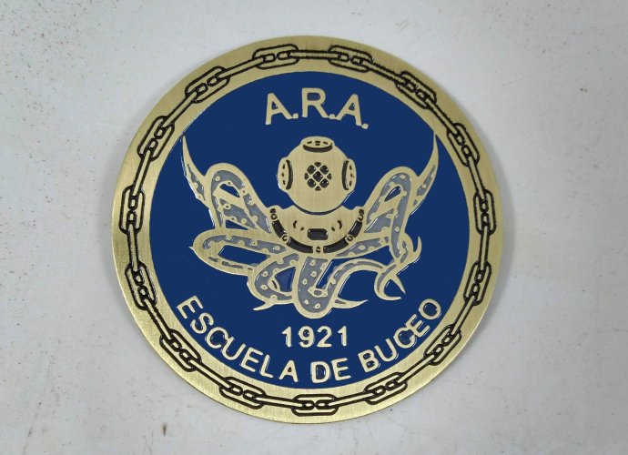 Moneda Escuela de Buceo 7 cms