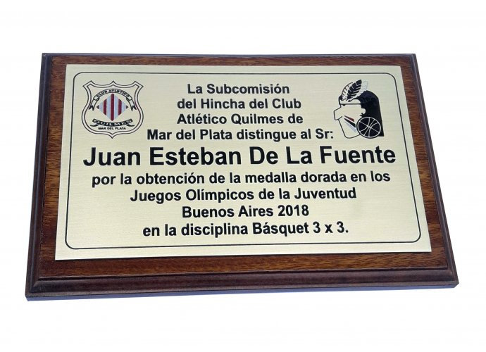 Placa Club Quilmes 19x29